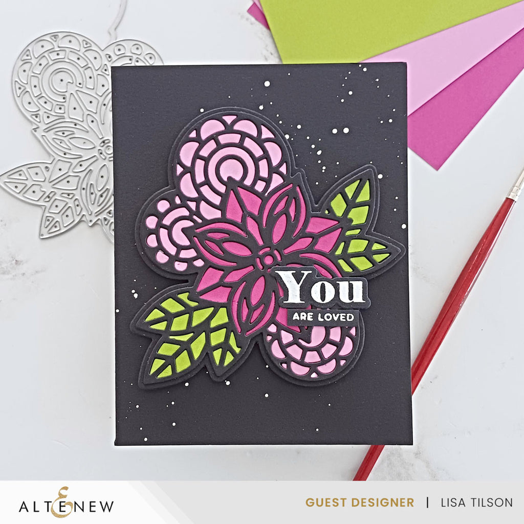 Altenew Botanical Harmony Dies alt10909 you are loved