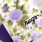 Altenew Botanical Plaid Layering Stencil and Die Set hugs | color-code:ALT01