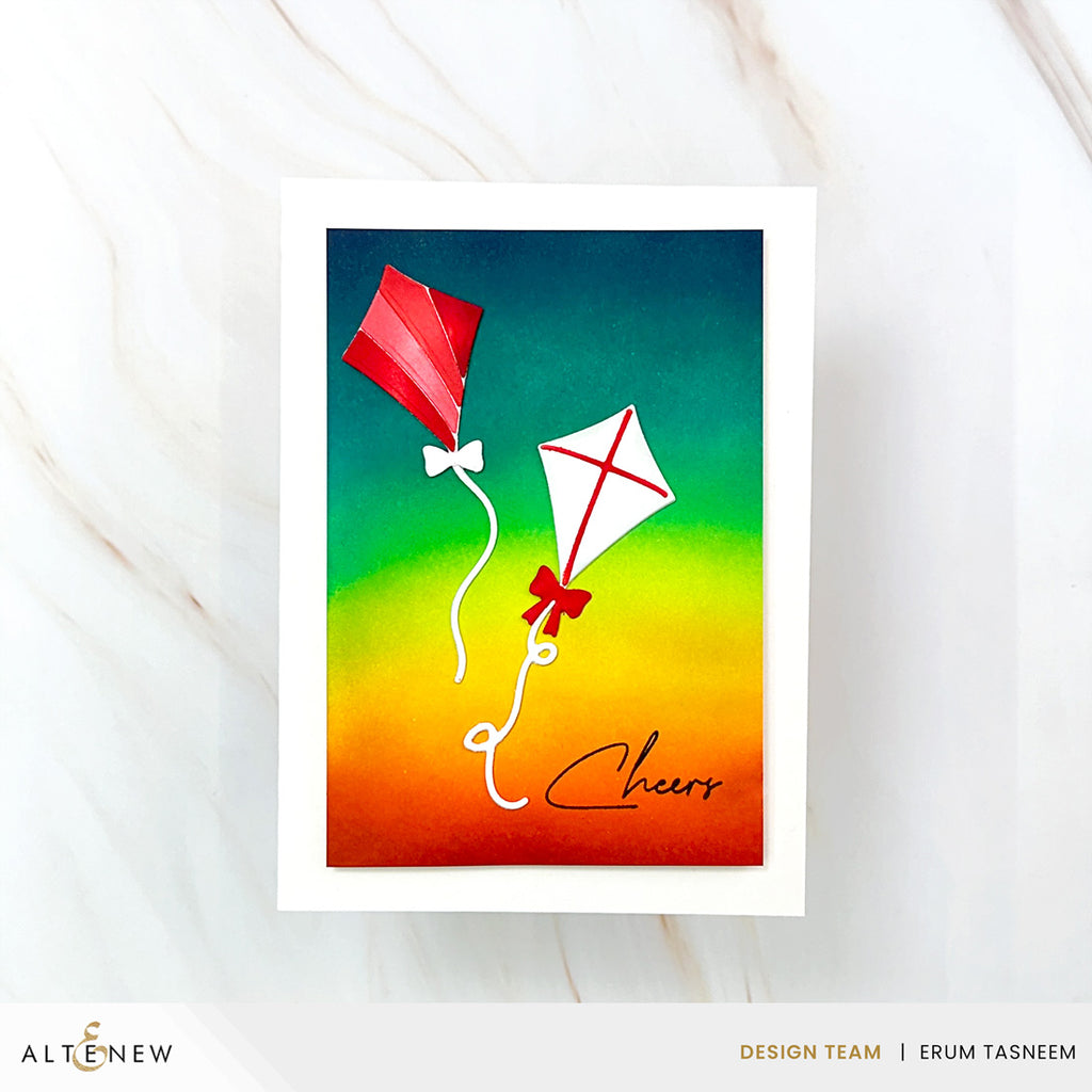 Altenew Breezy Day Layering Dies alt11249 cheers bright colors card
