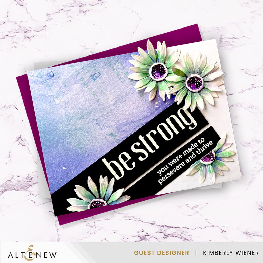 Altenew Bright Bloom Layering Dies alt10933 be strong