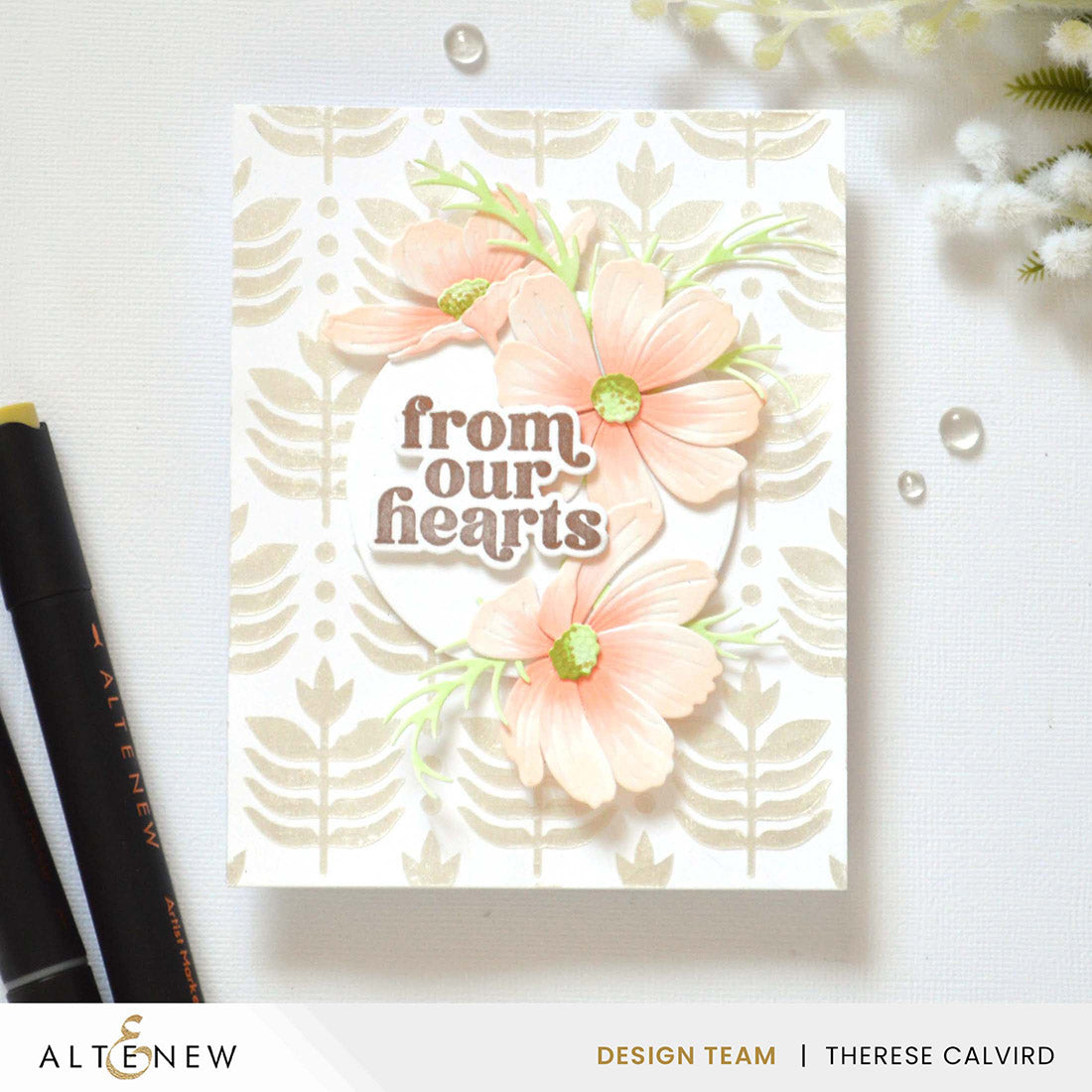 Altenew Bronze Pigment Ink Pad alt11042 flowers