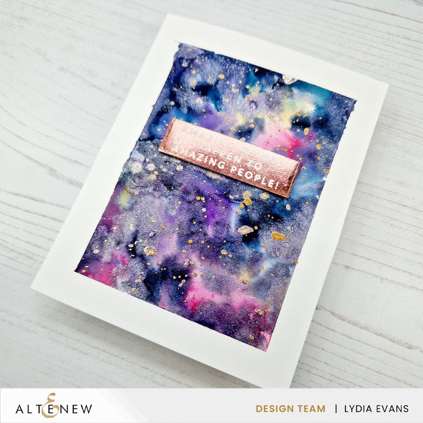Altenew Brown Moonstone Shimmer Relief Paste alt8645 watercolor