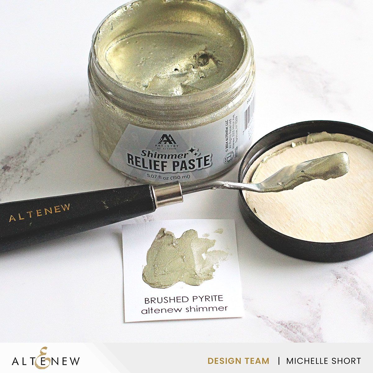 Altenew Brushed Pyrite Shimmer Relief Paste alt8497 product image