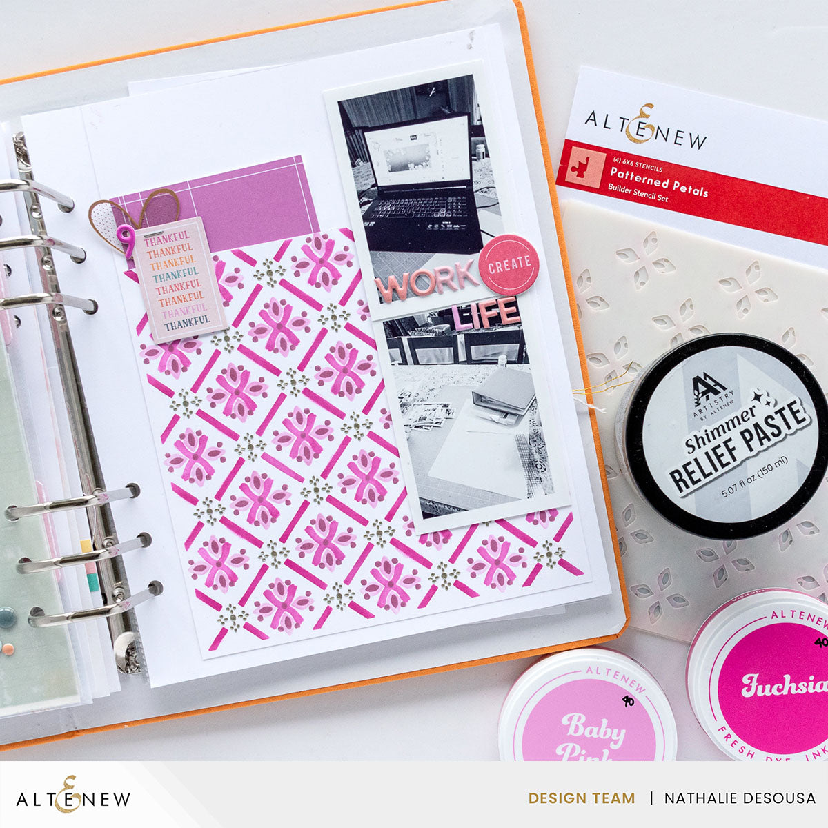 Altenew Bubblegum Dreams Fresh Dye Ink Pad Set journal