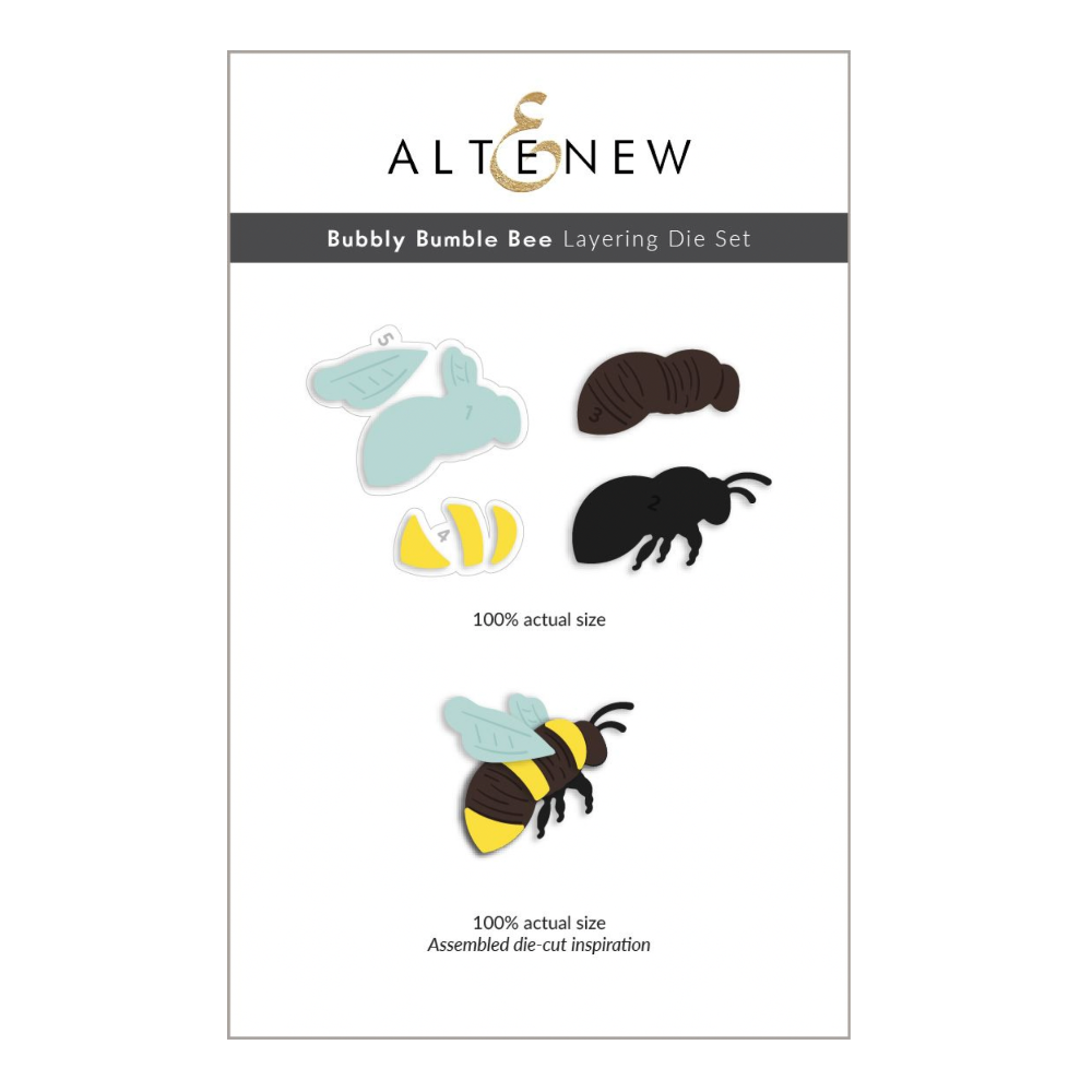 Altenew Bubbly Bumble Bee Layering Dies alt11015