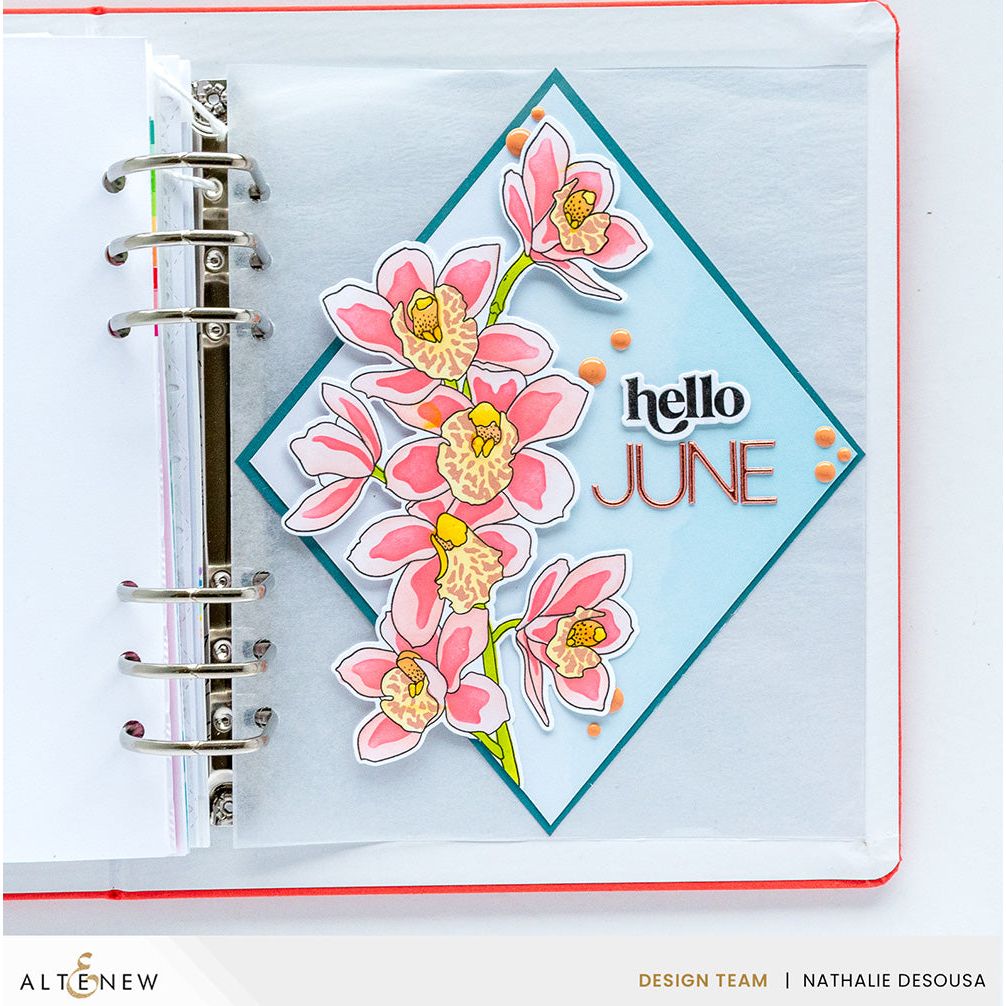 Altenew Build-A-Garden Alluring Orchids Add-on Dies alt10381 pink orchids