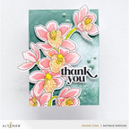 Altenew Build-A-Garden Alluring Orchids and Add-on Die Set thank you