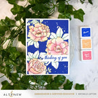 Altenew Build-A-Garden Blossoming Trio Set alt11447bn pink roses thinking of you card