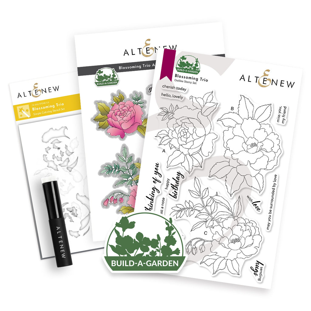 Altenew Build-A-Garden Blossoming Trio and Add-on Die Set