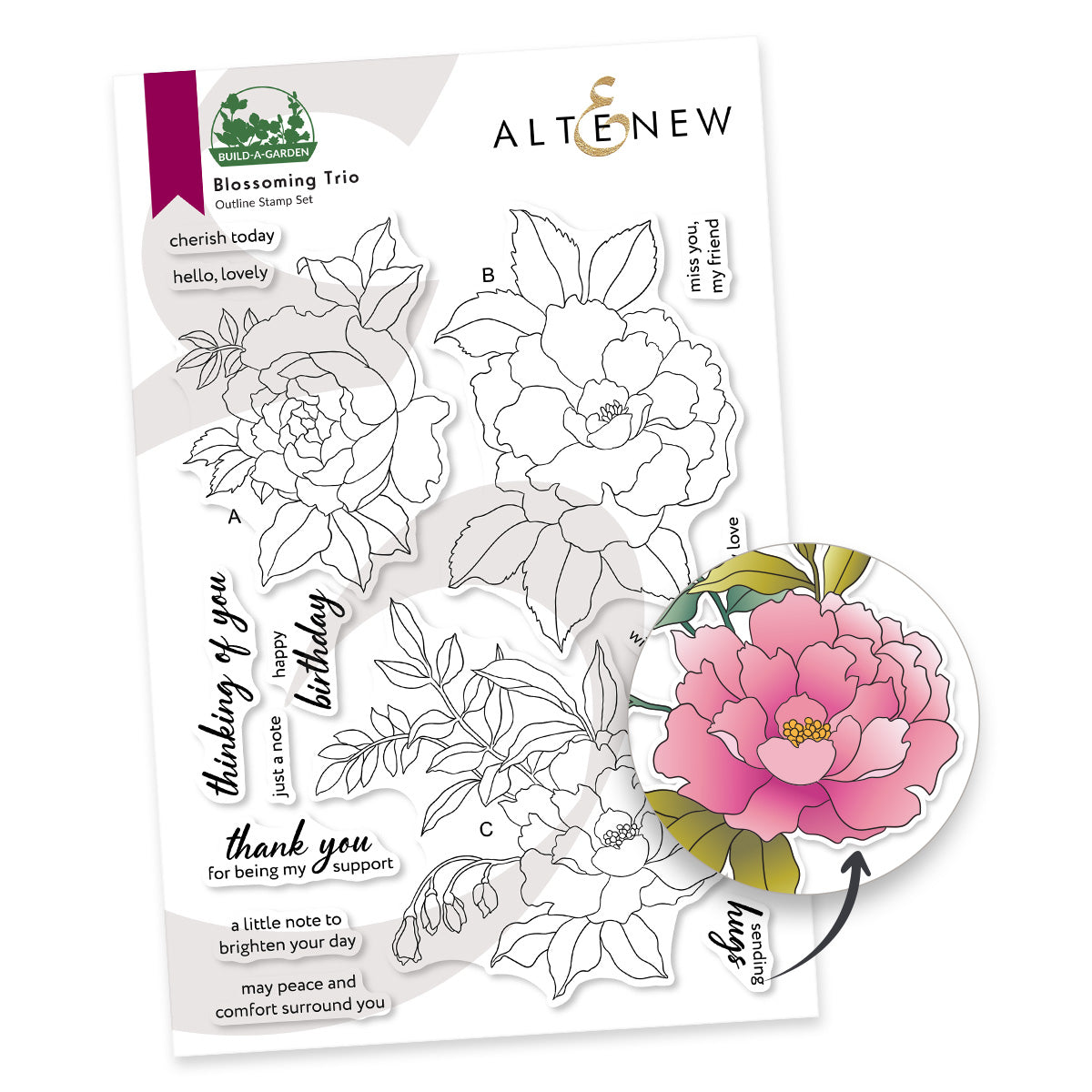 Altenew Build-A-Garden Blossoming Trio and Add-on Die Set product image 1