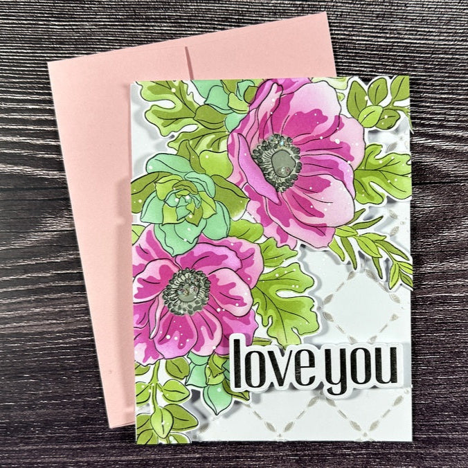 Altenew Build-A-Garden Captivating Floral Swag Add-on Dies alt10894 love you | color-code:ALT01