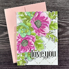 Altenew Build-A-Garden Captivating Floral Swag and Add-on Die Set love you | color-code:ALT01