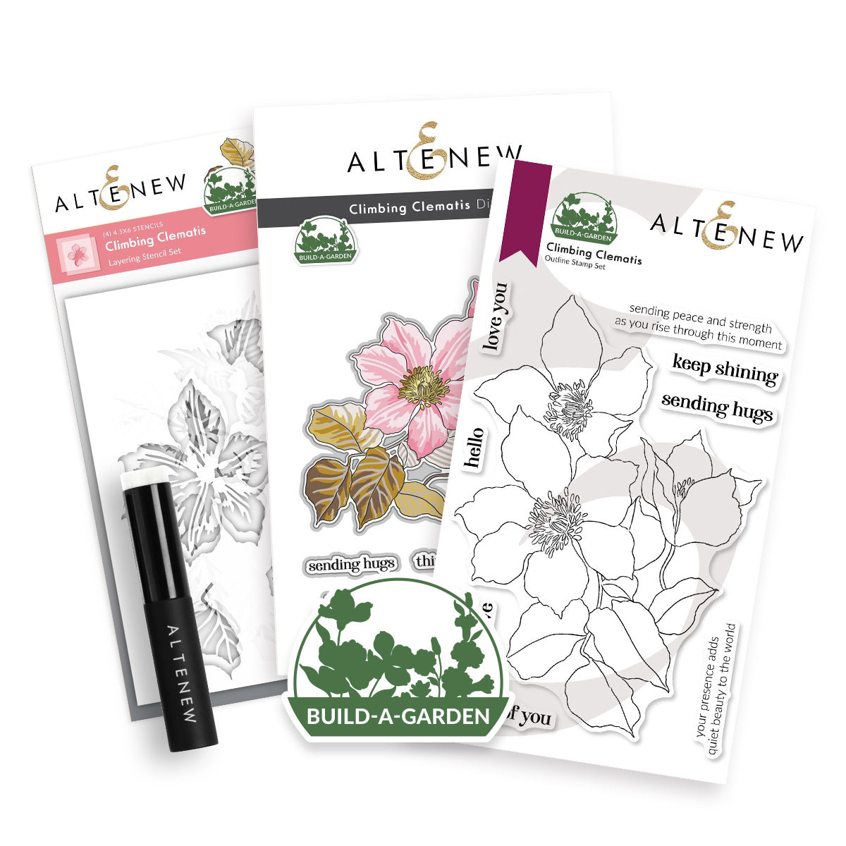 Altenew Build-A-Garden Climbing Clematis Set alt11057bn