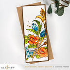 Altenew Build-A-Garden Flourished Flora alt11326bn orange blooms