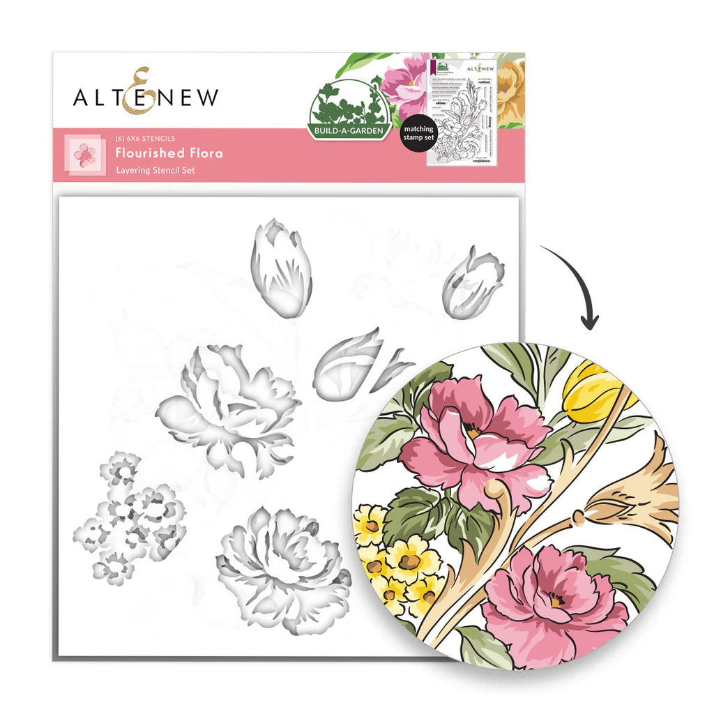 Altenew Build-A-Garden Flourished Flora and Add-On Die Set image 2