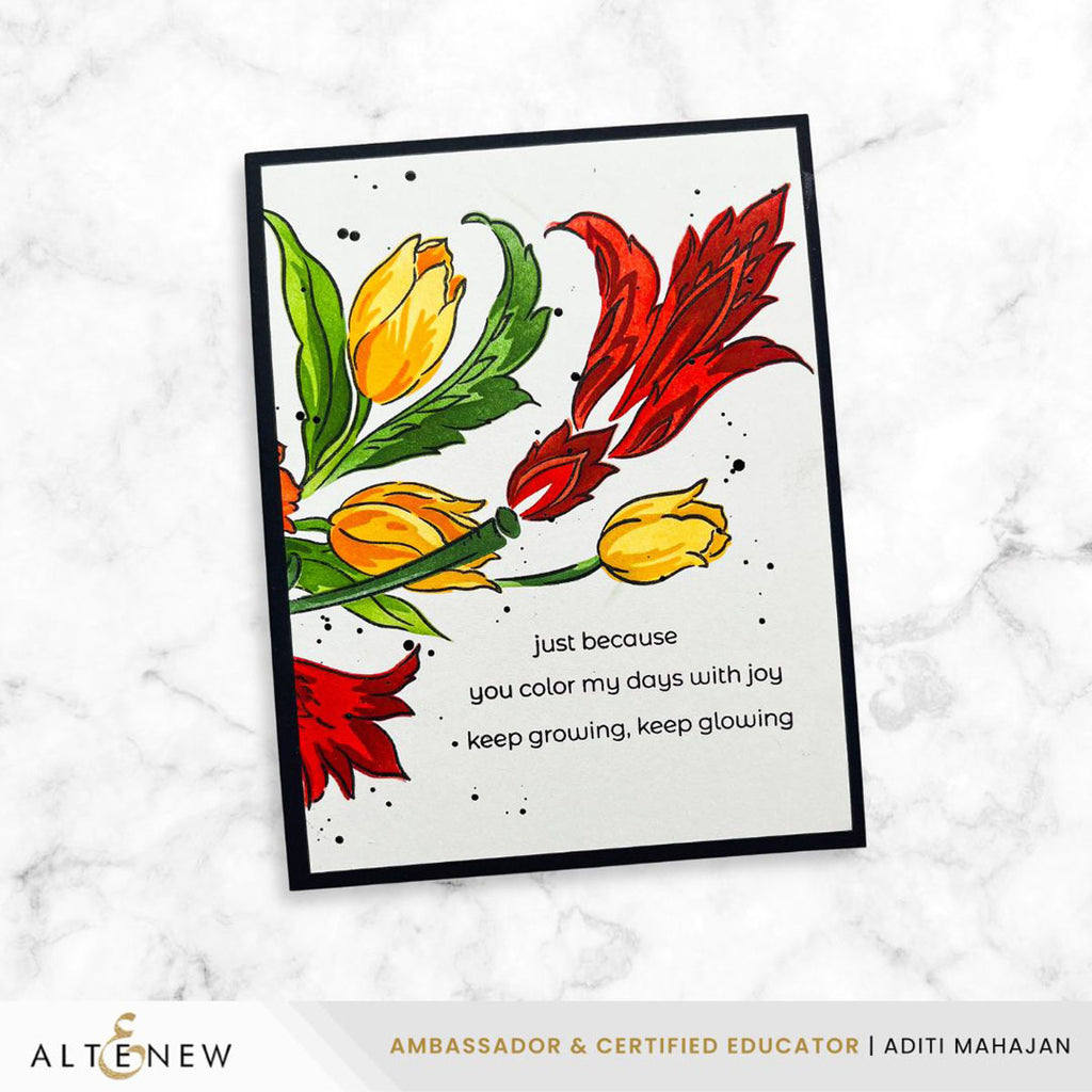 Altenew Build-A-Garden Flourished Flora and Add-On Die Set just because