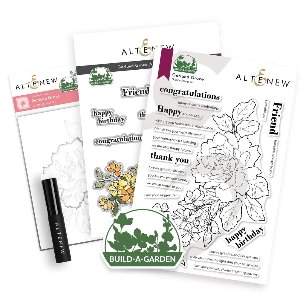 Altenew Build-A-Garden Garland Grace and Add-on Die Set