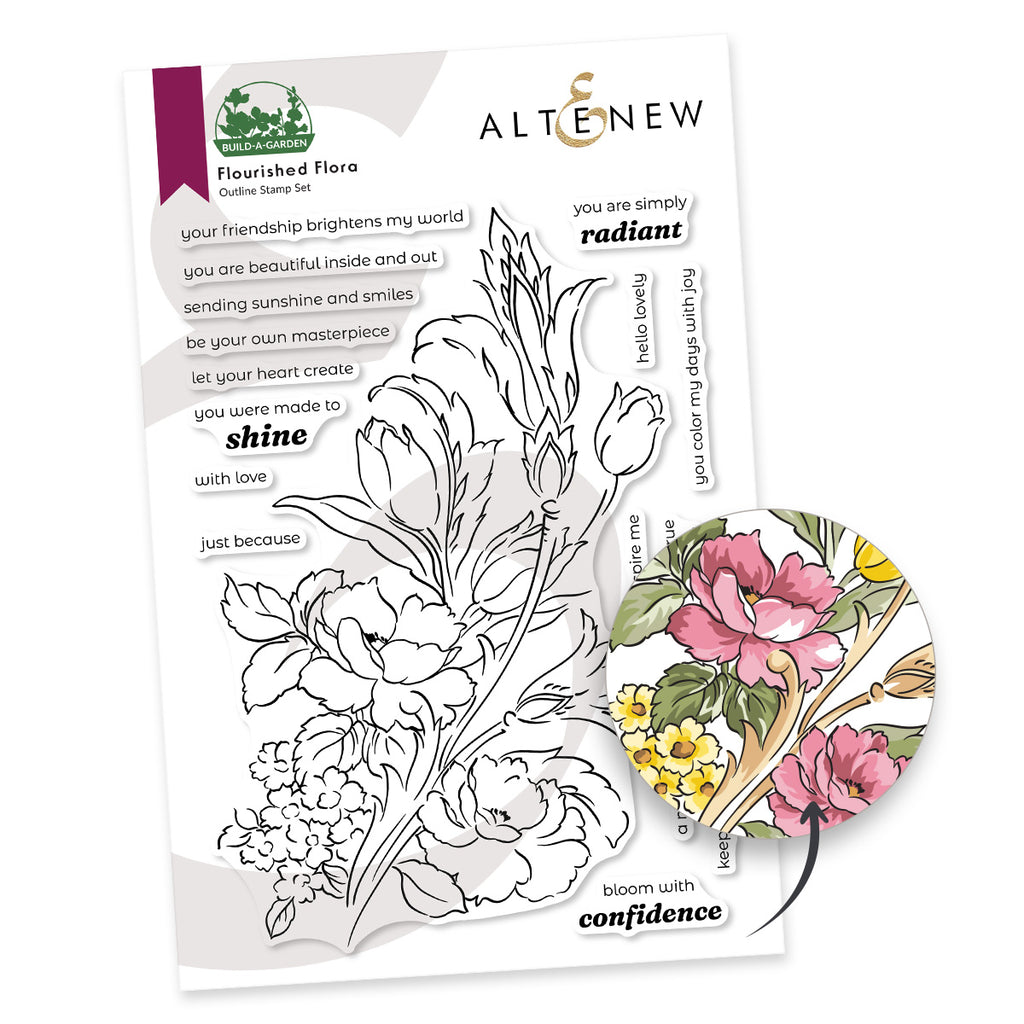 Altenew Build-A-Garden Garland Grace and Add-on Die Set image 2