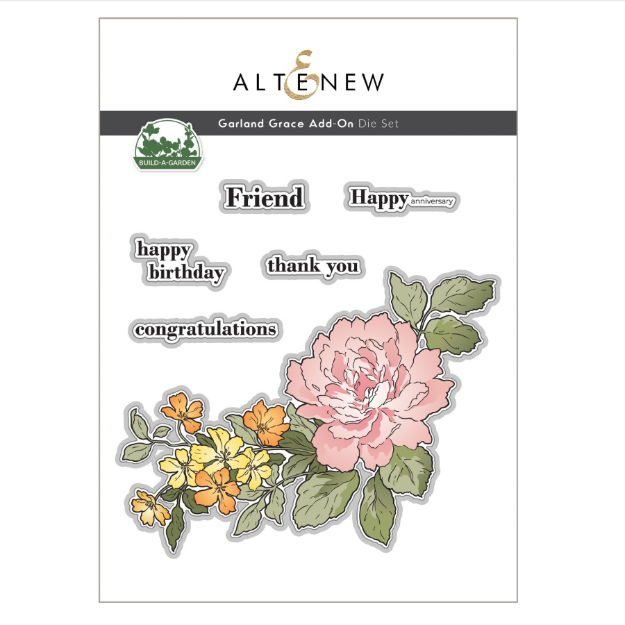 Altenew Build-A-Garden Garland Grace and Add-on Die Set image 