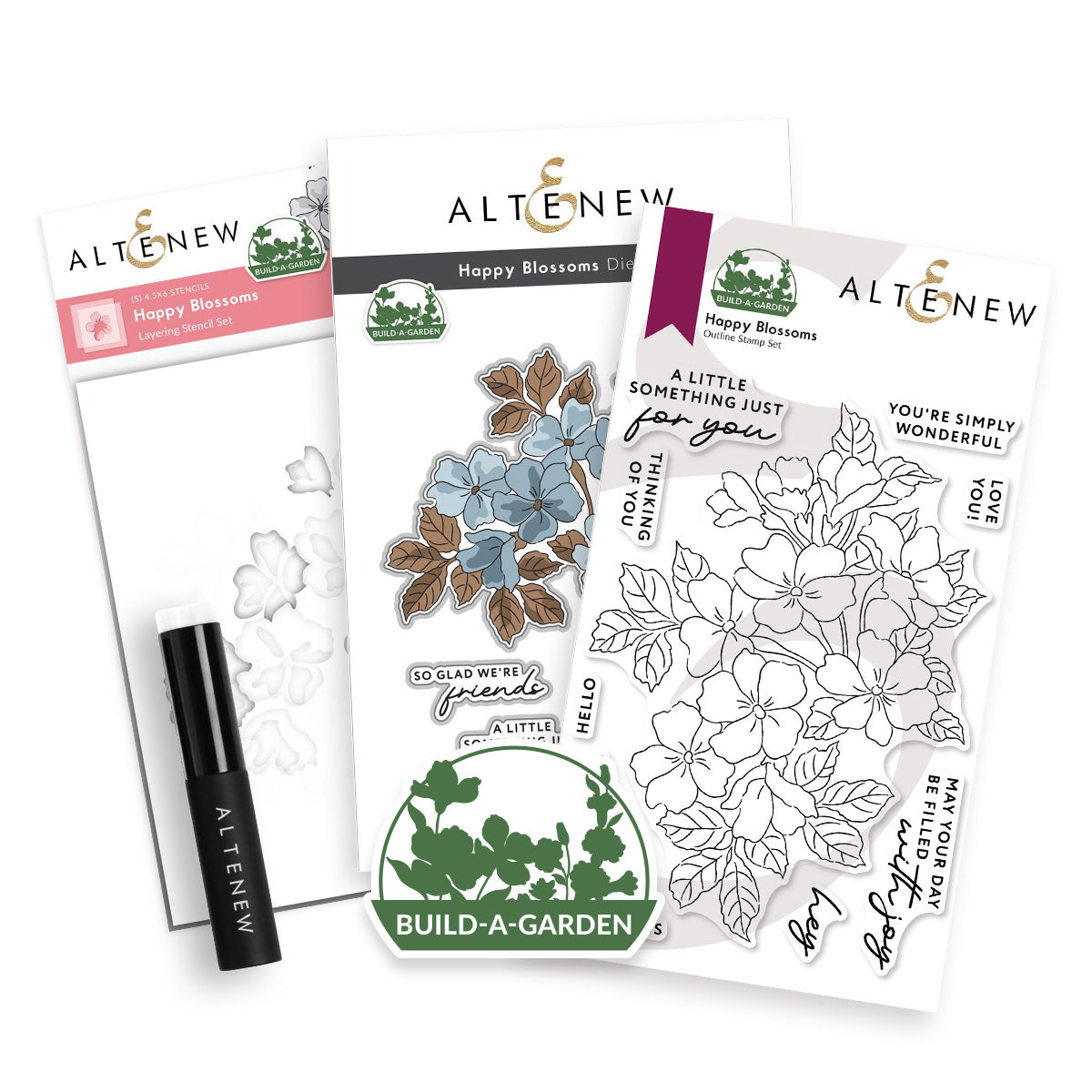 Altenew Build-A-Garden Happy Blossoms Set alt11204bn