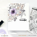 Altenew Build-A-Garden Hellebore Haven and Add-on Embossing Folder Set flowers