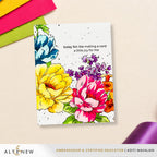 Altenew Build-A-Garden Joy in Bloom Add-On Dies alt11644 colorful flowers card