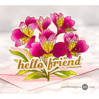 Altenew Build-A-Garden Peruvian Lily Set alt10686bn hello friend | color-code:ALT01