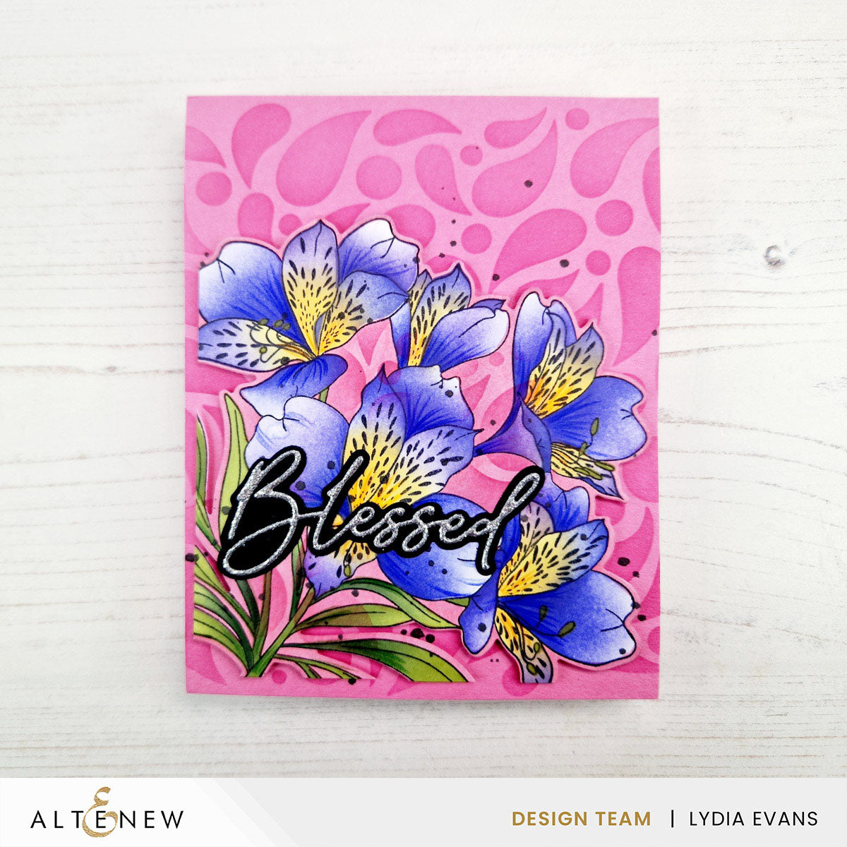 build a flower peruvian lily Altenew Build-A-Garden Peruvian Lily Set alt10686bn