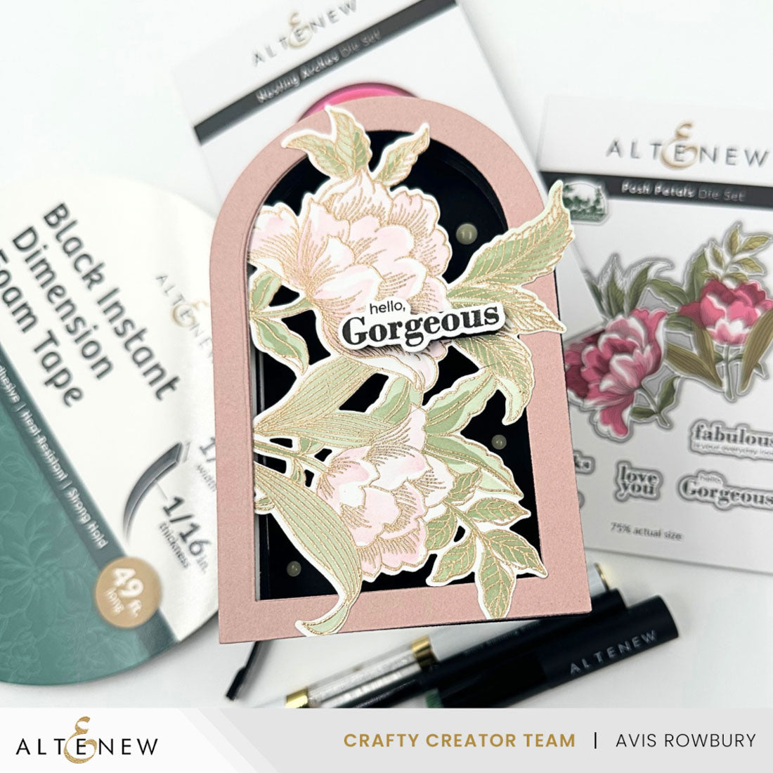 Altenew Build-A-Garden Posh Petals alt11254bn hello gorgeous