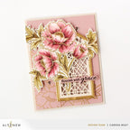Altenew Build-A-Garden Scripted in Bloom Set alt11235bn gold frame