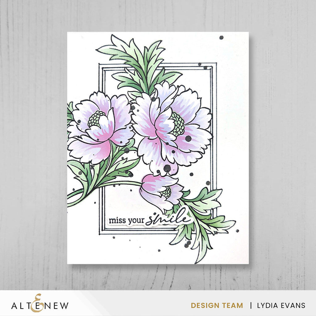 Altenew Build-A-Garden Scripted in Bloom Set alt11235bn miss your smile