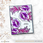 Altenew Build-A-Garden Scripted in Bloom and Add-on Die Set purple flowers