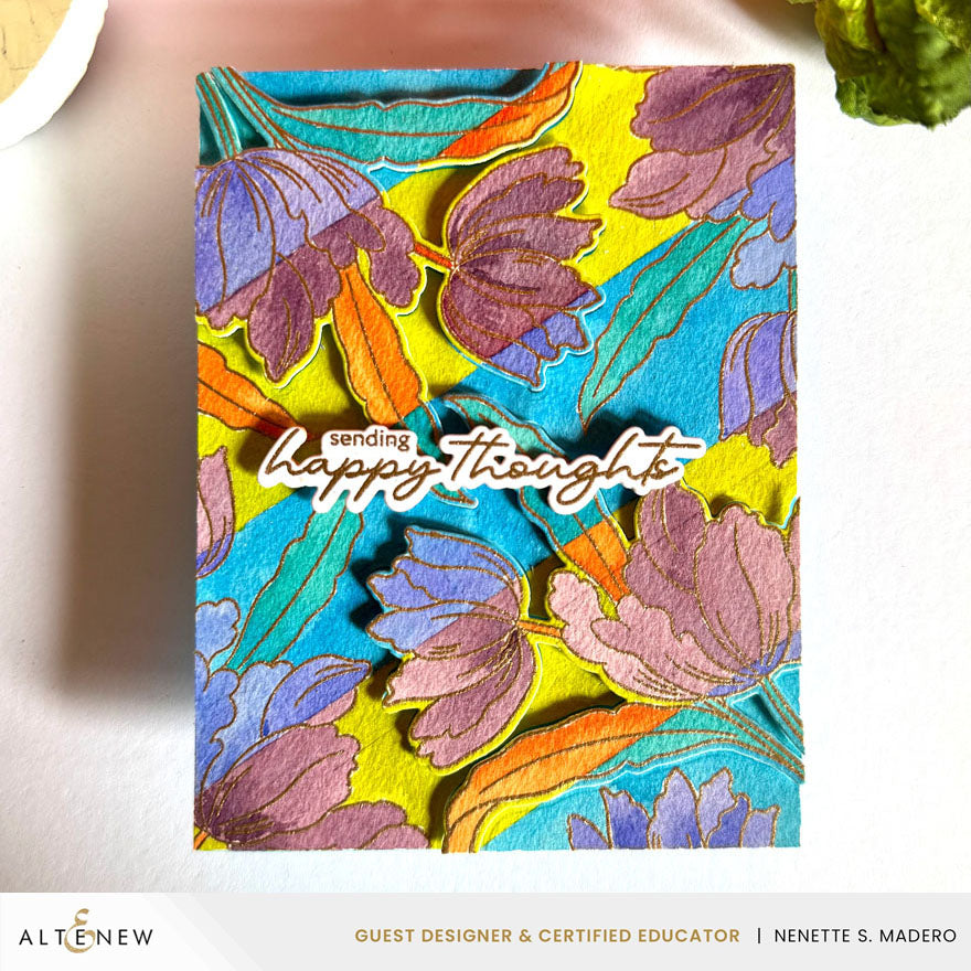 Altenew Build-A-Garden Serene Blooms Set alt11020bn happy thoughts