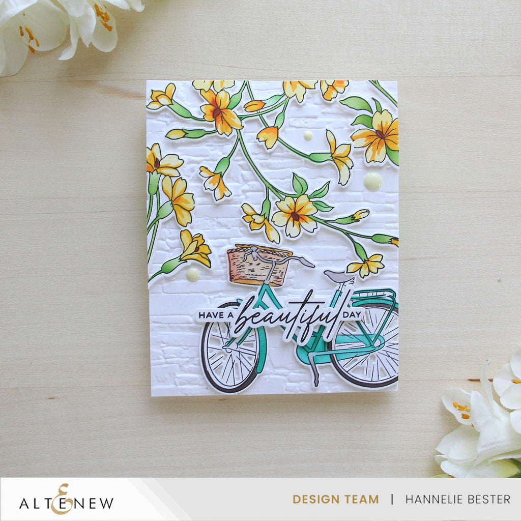 Altenew Build-A-Garden Tranquil Trail Add on Dies alt10821 bicycle