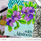 Altenew Build A Garden Flowering Quince Add On Dies alt10653 purple