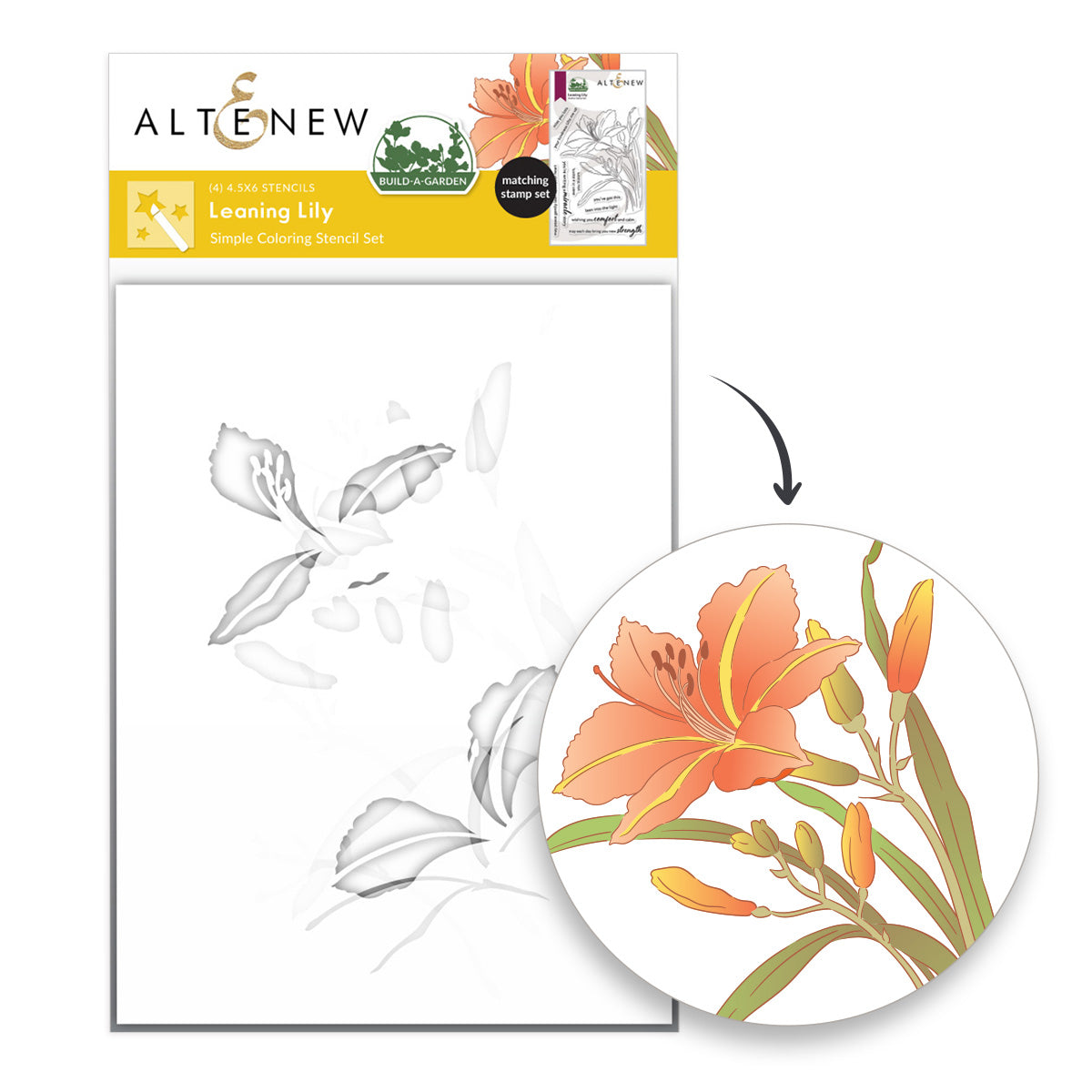 Altenew Build A Garden Leaning Lily Set alt11345bn image 3