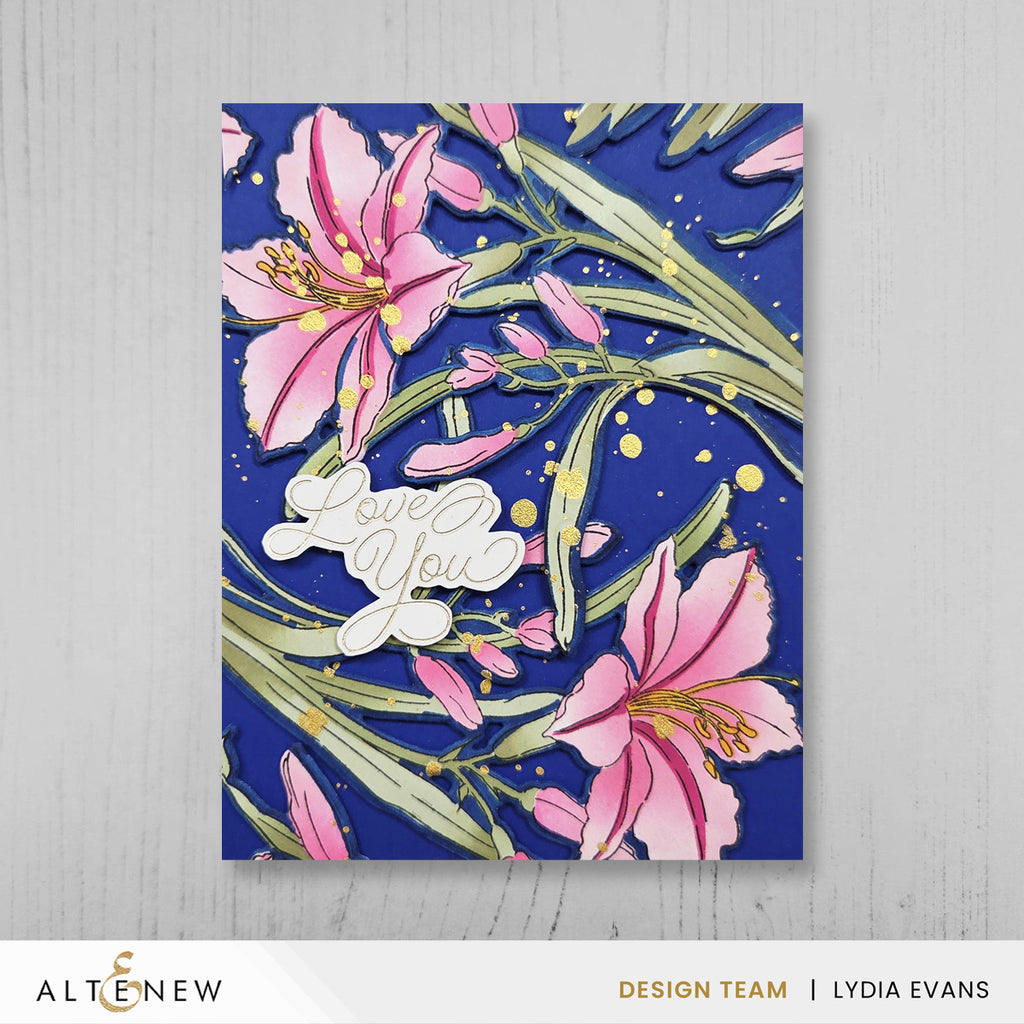 Altenew Build A Garden Leaning Lily Set alt11345bn love you