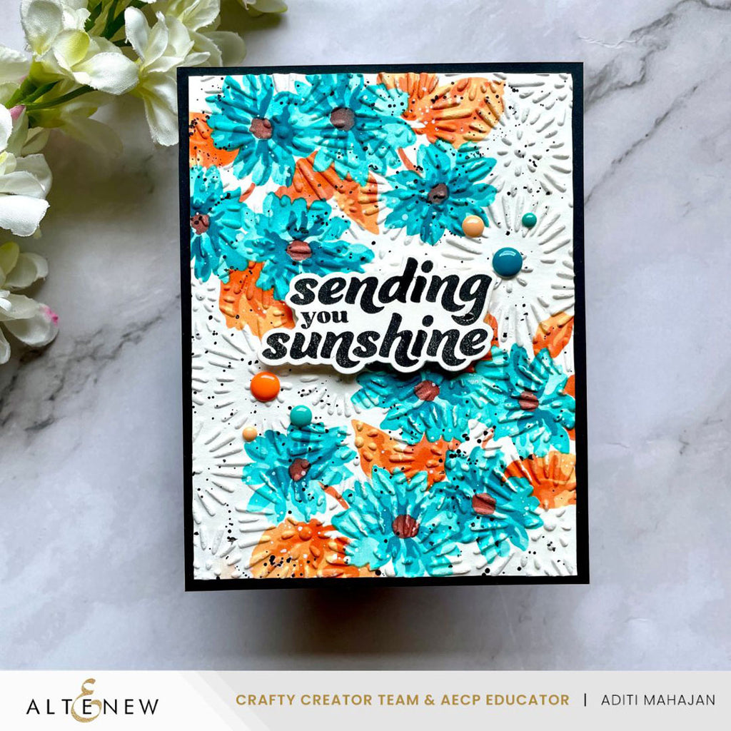 Altenew Build A Garden Radiant Blossoms alt10858bn sunshine