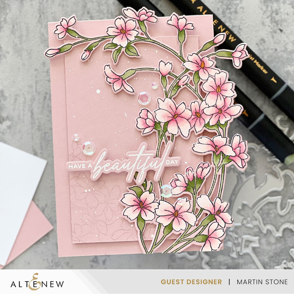 Altenew Build A Garden Tranquil Trail Set alt10820bn pink