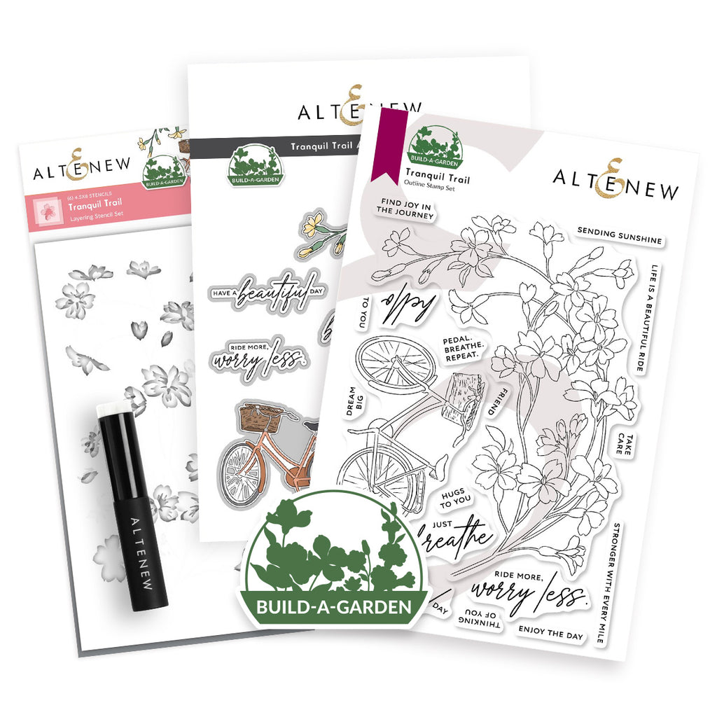 Altenew Build A Garden Tranquil Trail and Add on Die Set