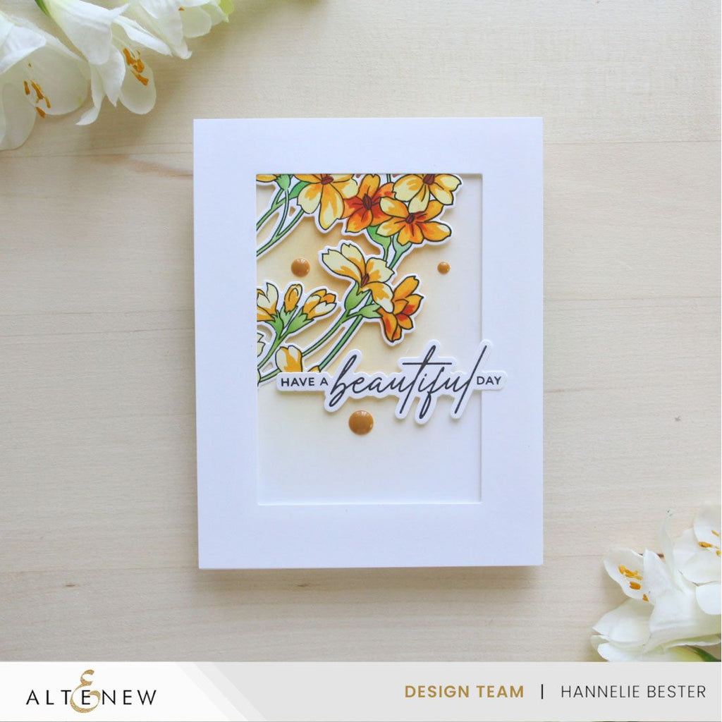 Altenew Build A Garden Tranquil Trail and Add on Die Set flowers
