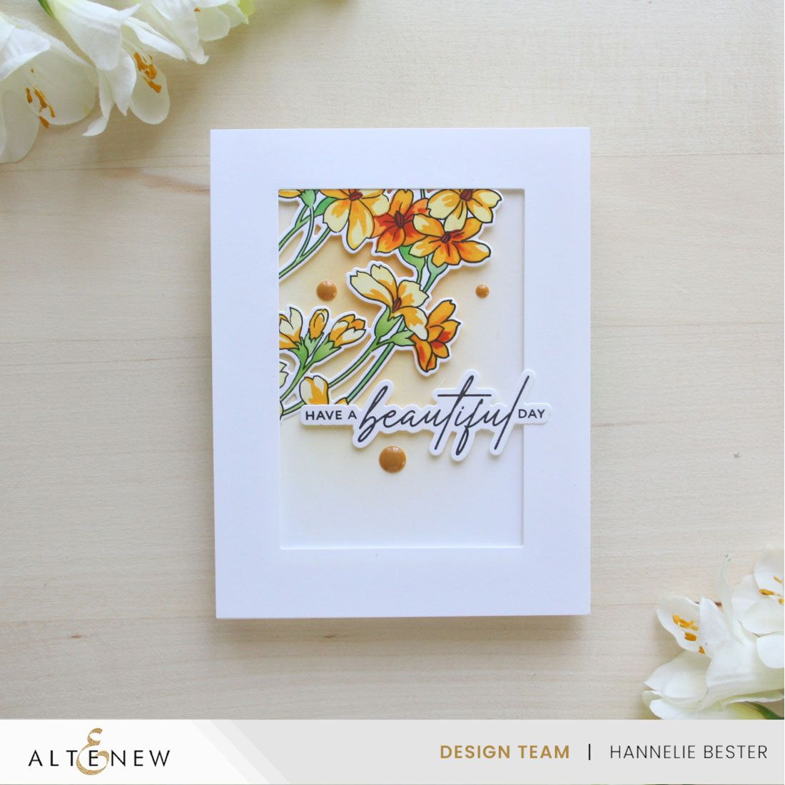 Altenew Build A Garden Tranquil Trail and Add on Die Set flowers