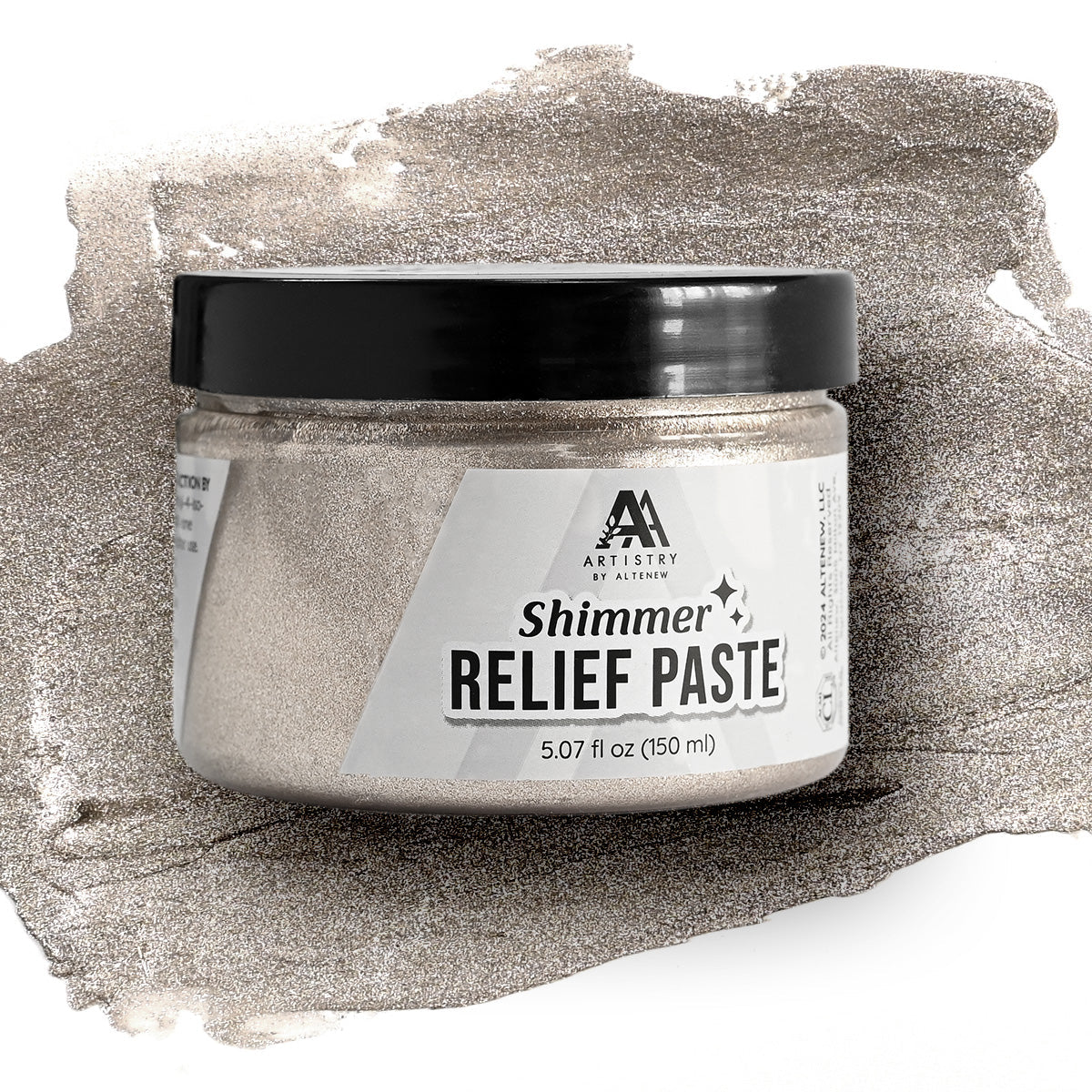 Altenew Burnished Platinum Shimmer Relief Paste alt8643
