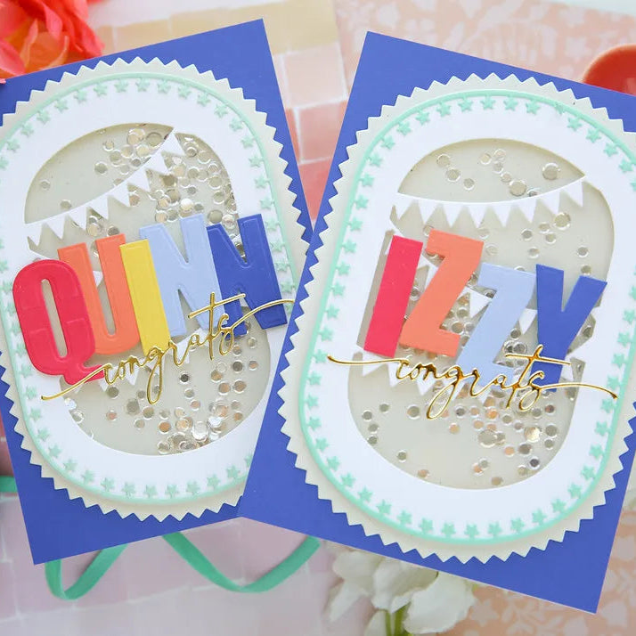 Altenew Caps Bold Alphabet Die alt2024 shaker card | color-code:ALT01