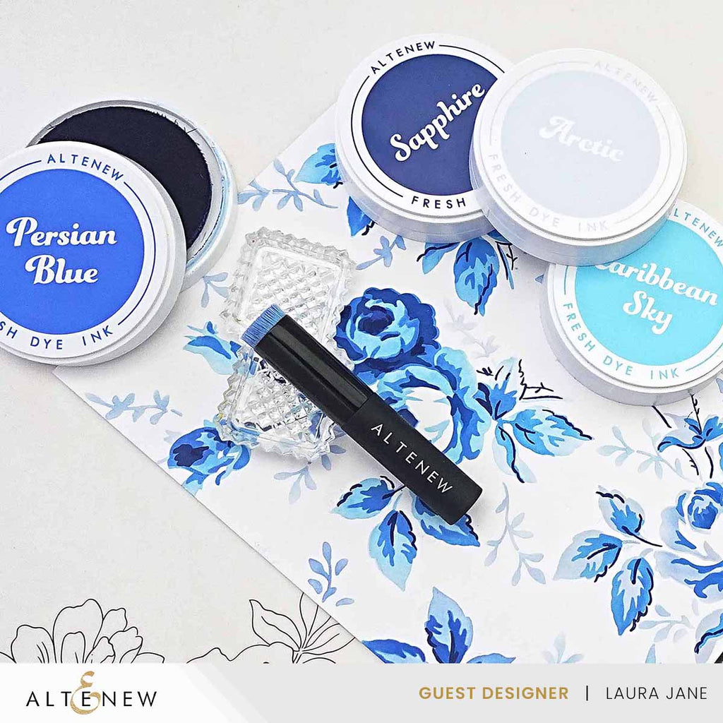 Altenew Caribbean Sky Fresh Dye Ink Pad alt8563 flowers