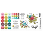 Altenew Carnival Magic, Mediterranean Glow, Aqua Island Small and Mini Blending Brushes Label Sets alt10405*