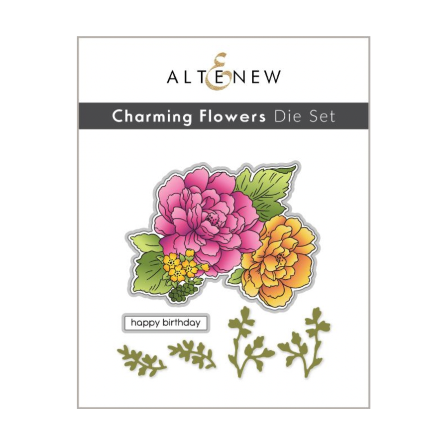 Altenew Charming Flowers Clear Stamp and Die Set image 2