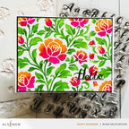 Altenew Chateau Blooms Stencils alt11407 hello