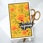 Altenew Chateau Blooms Stencils alt11407 thinking of you