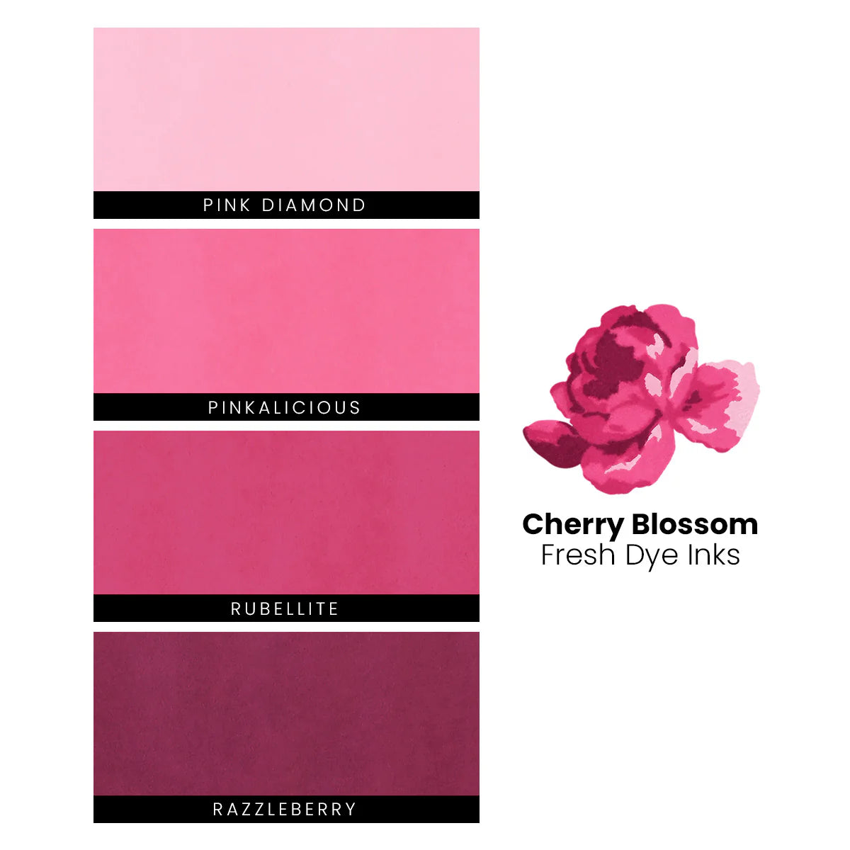 Altenew Cherry Blossom Fresh Dye Ink Pad Set pinks
